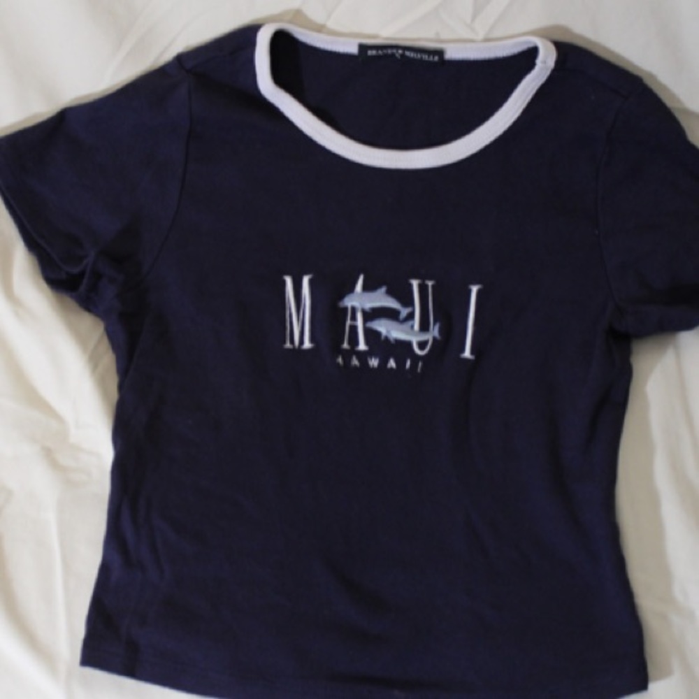 brandy melville maui crop top